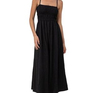HALARA Black Midi Dress